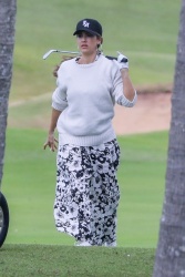 Jessica Alba - Spotted golfing with her husband at the Kukui 'Ula course on Kauai, Hawaii - April 1, 2024