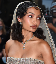 Yara Shahidi - Leaving the The Mark Hotel for the 2021 Met Gala in New York City, September 13, 2021