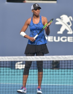 Venus Williams - practises during the Miami Open Tennis Tournament at Hard Rock Stadium in Miami, 21 March 2019