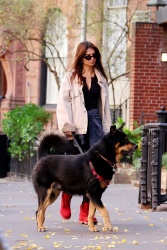 Emily Ratajkowski - Walking her dog in New York November 24, 2023