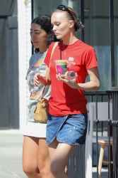 Lily-Rose Depp - Picks up an iced coffee in Los Angeles September 26, 2023