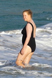 Amy Schumer - Goes for a late afternoon dip in the ocean while out enjoying the holidays at the beach with her family in St. Barths, December 30, 2020