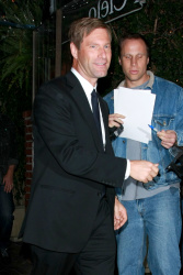 Aaron Eckhart - Il Ceilo Resturant in Beverly Hills - December 3, 2008