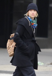 Claire Danes - Is all bundled up as she shows off a small baby bump while out in Manhattan’s West Village neighborhood, March 17, 2023