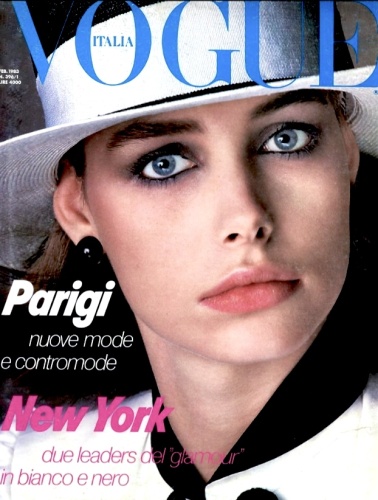 Vogue Italia February 1983 1 Lauren Helm by Bill King the