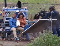 Michael B. Jordan - On the set of 'Journal for Jordan' in New York 03/25/2021