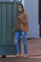 Lily Collins - Out and about in Beverly Hills February 4, 2021