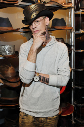 Aaron Carter - GBK Pre Grammy Lounge at Tom's Urban at L.A. Live on February 14, 2016 in Los Angeles, California