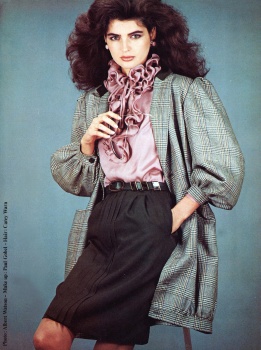 US Vogue March 1982 : Isabella Rossellini by Bill King | the Fashion Spot