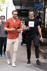 Hugh Jackman & Ryan Reynolds - Step out for a stroll after having lunch together in New York City, May 4, 2021