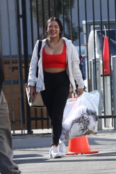 Sunisa Lee - Seen arriving for practice at the Dancing With The Stars rehearsal studio in Los Angeles, October 15, 2021