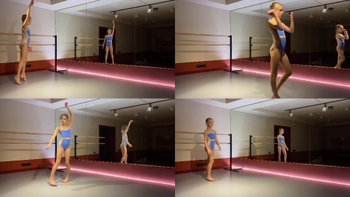 696 Video Gymnasts, flexible girls in leotards dance and train for you