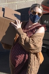 Emma Roberts - makes a trip to her nearest FedEx in Los Angeles, California | 12/15/2020