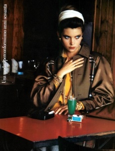 Vogue Italia October 1985-2 : Nathalie Gabrielli by Hiro | the Fashion Spot