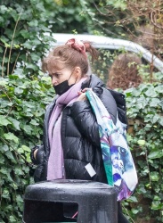 Helena Bonham Carter - Rocking her usual quirky fashion as she shops for groceries in North London, January 11, 2022