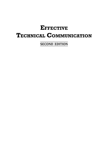 Effective Technical Communication, Second edition