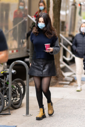 Selena Gomez -  Arriving on the set of 'Only Murders in the Building' in New York April 10, 2021