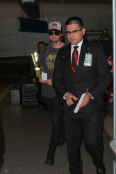 Michael Clifford - LAX Airport in Los Angeles on January 26, 2016