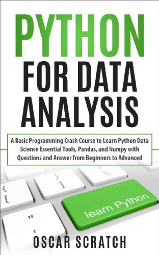 Python for Data Analysis A Basic Programming Crash Course to Learn Python Data Sci...