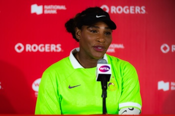 Serena Williams - talks to the media during the Rogers Cup presented by National Bank in Toronto, 04 August 2019