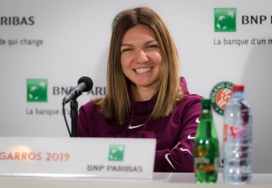 Simona Halep - talks to the press ahead of the Roland Garros French Open tournament in Paris, 24 May 2019