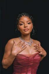 Halle Bailey - Dalvin Adams SAG Awards night photoshoot, February 2024