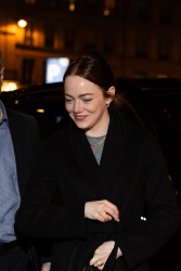 Emma Stone - Attending the Frame Paris Fashion Week Dinner March 3, 2024
