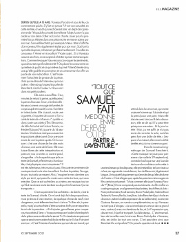 Vanessa Paradis covers Elle France September 10th, 2021 by Karim Sadli -  fashionotography