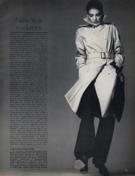US Vogue January 1974 : Lauren Hutton by Francesco Scavullo | the ...