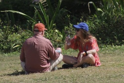 Billie Lourd - And her partner Austen Rydell were recently spotted vacationing in Cancun, April 4, 2023