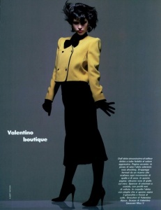 Vogue Italia October 1984-2 : Jen Yarrow by Hiro | the Fashion Spot