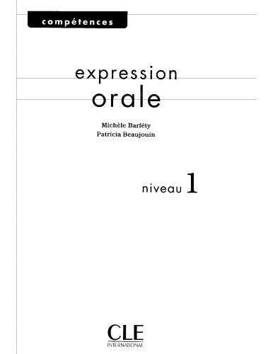 Expression orale 1