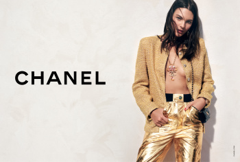 Vittoria Ceretti Glitters in Chanel Makeup Holiday 2020 Campaign