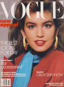 US Vogue October 1986 : Cindy Crawford by Richard Avedon | the Fashion Spot