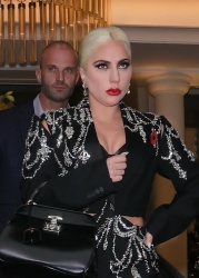 Lady Gaga - Exits her Central London hotel in Gucci-styled tutu dress in London, November 12, 2021