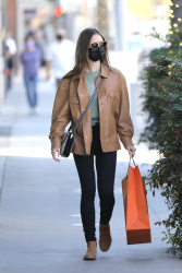 Lily Collins - Heads out to do some shopping at Hermes in Los Angeles January 14, 2021