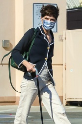 Selma Blair - Stops by a gas station while out for her daily coffee run in Los Angeles, March 9, 2021