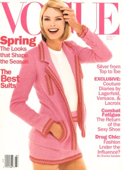 US Vogue March 1994 John Galliano Model: Linda Evangelista Ph: Steven  Meisel Fashion Editor: Grace Coddington H…
