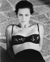 Catherine Bell - unknown BW photoshoot 1990s (bra) x1