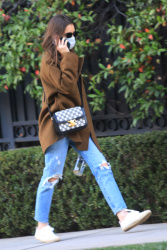 Lily Collins -  Out for a stroll in Beverly Hills December 8, 2020