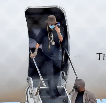 Rihanna - Arrives in her native Barbados, December 16, 2020
