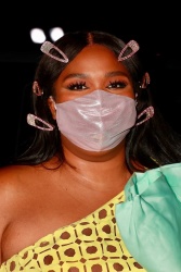 Lizzo - Brings her own flask to dinner at Craig's following the 2021 Grammys in West Hollywood, March 14, 2021