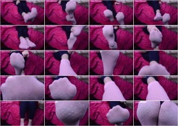 Misha Mystique - Dirty Pink Ankle Socks for My footbitch