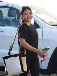 Sunisa Lee - All smiles as she arrives for rehearsal at DWTS studio in Los Angeles, October 8, 2021