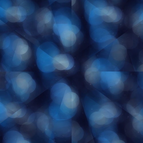 A symetrical pattern of blues