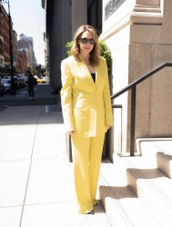 Elizabeth Olsen - Out during a press day in New York April 19, 2023