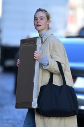 Elle Fanning - Seen out on a shopping trip in New York November 16, 2023