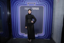 Alexandra Daddario - Hilton Honors American Express Card celebration in New York November 8, 2023