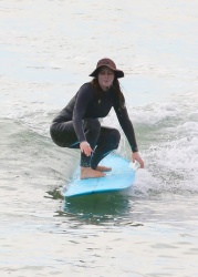 Leighton Meester - hits the waves for a surf session with her husband in Malibu, California | 01/13/2021