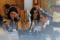 Bella Hadid, Kendall Jenner, Kristen Stewart & Stella Maxwell are seen having dinner together in Milan, Italy - June 16, 2018